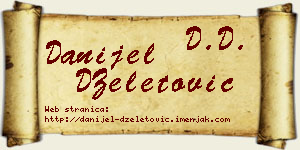 Danijel DŽeletović vizit kartica